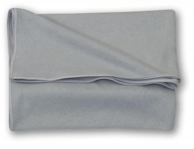 Amy - paturica pure tricotata din bumbac, 110x72 cm, gri