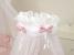 Amy - baldachin din tul, sky bunny roz, suport de prindere inclus, 600x160 cm
