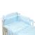 Amy - lenjerie 3 piese cu protectie laterala baby chic din bumbac, 120x60 cm, blue