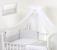 Baldachin din tul, sweet dreams alb, 600x160 cm, suport prindere inclus