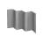 Lionelo - Patut pliant cu un nivel Stefi Concrete din Metal, Poliester, 120x60 cm, Gri