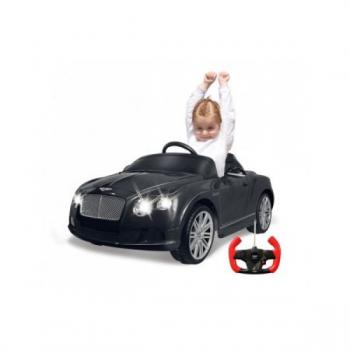 Masinuta Electrica Copii Bentley Gtc Neagra Jamara 9v Cu Telecomanda Control Parinti