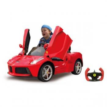 Masinuta Electrica Copii Ferrari Laferrari Rosie Jamara 6v Cu Telecomanda Control Parinti 2.4 Ghz Cu 2 Viteze