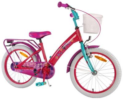 Bicicleta Pentru Copii Fetite Trolls Volare 18 Inch Cu Roti Ajutatoare
