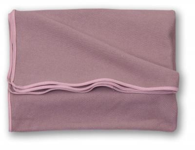 Paturica pentru copii tricotata din bumbac, pure roz 110x72 cm, amy