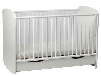 Patut Cu Sertar Mykids Serena Alb + Saltea Mykids Cocos Confort 120x60x8