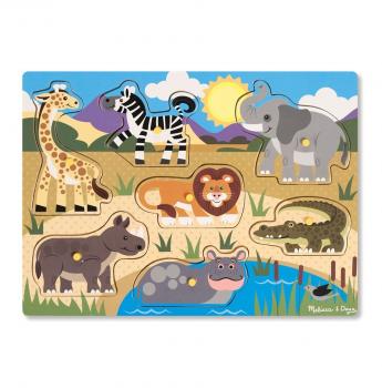 Puzzle Din Lemn Animalele Safari