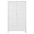 Dulap Childhome Quadro White 110x58x185 cm, MDF Alb