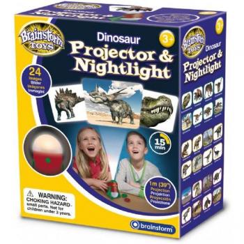 Proiector Cu Dinozauri Si Lampa De Veghe Brainstorm Toys E2046