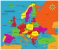 Puzzle Geografic - Harta Europei (58 Piese)