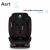 Lionelo - Scaun auto Aart RWF, 0-36 Kg, 4 Pozitii Inclinare Spatar, 13 Pozitii Reglare Tetiera, Negru