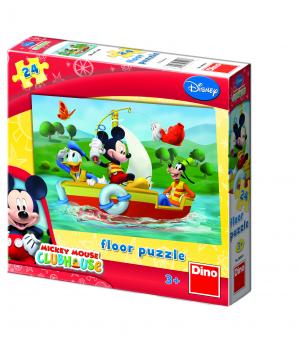 Puzzle De Podea - Mickey Mouse La Pescuit (24 Piese)