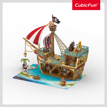 Cubic fun - puzzle 3d nava comorilor 157 piese