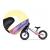 Lionelo - Bicicleta cu roti gonflabile, cu cadru din magneziu, fara pedale, 12 \'\', Bart Air , Pink Violet