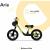 Lionelo - Bicicleta fara pedale Arie, Cu claxon, Saculet pentru depozitare, Roti din spuma Eva, 12″, Galben