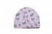 Caciula bunny pink, kidsdecor, in strat dublu, din bumbac - 52-54 cm