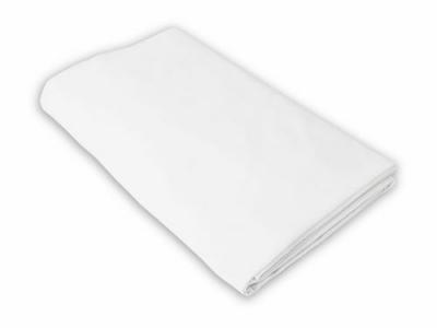Cearceaf alb, kidsdecor, cu elastic, din bumbac - 60x107 cm