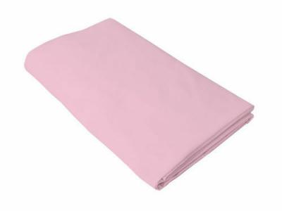 Cearceaf roz, kidsdecor, cu elastic, din bumbac - 80x160 cm