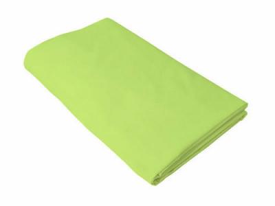 Cearceaf verde, kidsdecor, cu elastic, din bumbac - 52x95 cm