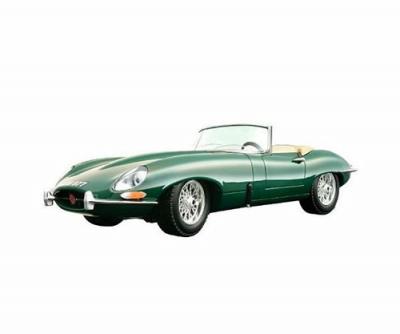 1/18  masinuta jaguar e cabrio 1961, macheta bburago