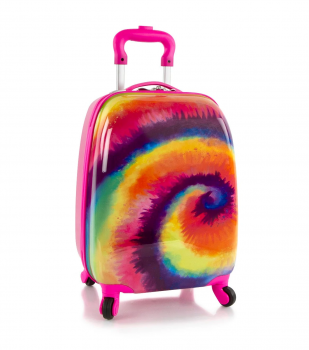 Troler calatorie ABS Copii - Fete, Heys, Tie Dye, Roz, 46 cm