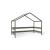Casuta de joaca din lemn certificat FSC, In stil scandinav YappyHytte House, YappyKids, 169x89x135 cm, Verde