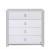 Comoda de infasat YappyEtude din lemn, Cu patru sertare, Cu blat de infasat detasabil, YappyKids, 89x86x50 cm, Gri