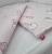 Lenjerie de pat pentru copii ursulețul martinica roz - 63x127 cm, 100x135 cm