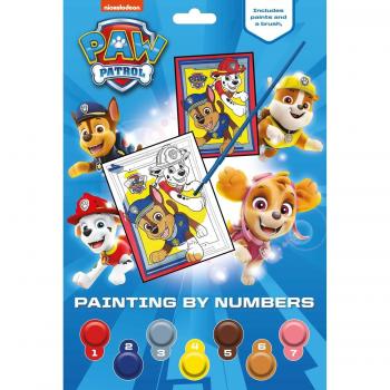 Set Pictura pe numere, 7 culori acuarela si 1 pensula Paw Patrol Alligator AB3294PWNU