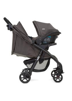 Joie - Sistem de calatorie 2 in 1 Carucior Muze LX si scoica auto Juva, Dark Pewter inclusa