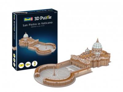 3D Puzzle Bazilica Sfantul Petru din Roma, 68 piese