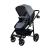 Carucior transformabil 3 in 1, Trio Easy, Cu parte sport transformabila in landou, scoica auto, husa picioare, geanta mamici si accesorii, FreeON, Light grey