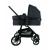 Carucior transformabil 3 in 1, Trio Easy, Cu parte sport transformabila in landou, scoica auto, husa picioare, husa ploaie, suport pahar, geanta mamici si accesorii, FreeON, Black