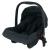 Carucior transformabil 3 in 1, Trio Easy, Cu parte sport transformabila in landou, scoica auto, husa picioare, husa ploaie, suport pahar, geanta mamici si accesorii, FreeON, Black
