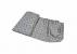 Set cearceafuri "gray hearts", patut bebelus,  kidsdecor, cu elastic din bumbac - 60x85 cm