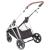 BabyGo - Carucior 3 in 1 Halime  – cadru Silver