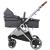 BabyGo - Carucior 3 in 1 Halime  – cadru Silver