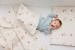Lenjerie pat copii mici indieni, kidsdecor, din bumbac - 52x95 cm, 75x100 cm