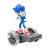 Sonic the hedgehog 2 movie vehicul rc cu roti luminoase si figurina inclusa