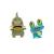 Pachet figurine de actiune, pokemon, axew si froakie