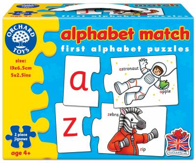 Joc Educativ - Puzzle In Limba Engleza Invata Alfabetul Prin Asociere Alphabet Match