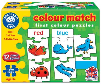 Joc Educativ - Puzzle In Limba Engleza Invata Culorile Prin Asociere Colour Match