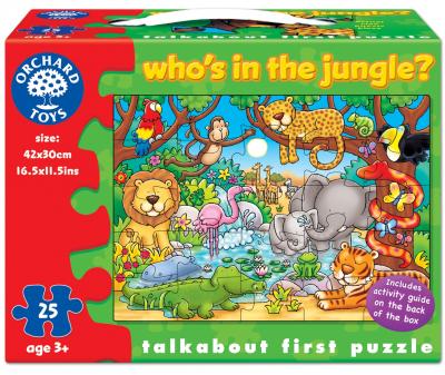 Puzzle Cu Activitati Cine Este In Jungla? Who's In The Jungle?