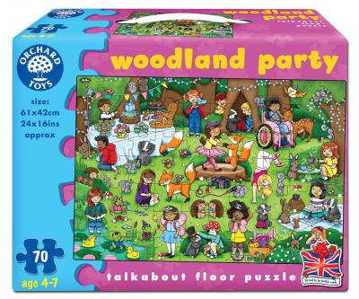 Puzzle De Podea Petrecerea Din Padure (70 Piese) Woodland Party Jigsaw