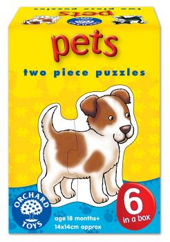 Set 6 Puzzle Animale De Companie (2 Piese) Pets