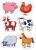 Set 6 Puzzle Ferma (2 Piese) Farmyard