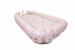 Baby nest ursuletul martinica roz - culcus bebelus pentru dormit, reversibil, multifunctional 100 x 60 cm