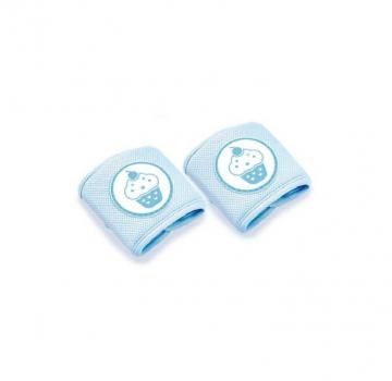 Genunchiere de protectie pentru bebelusi cupcake (culoare: bleu)