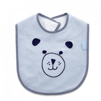 Baveta din bumbac babyjem cute animals (culoare: gri)