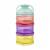 Recipient lapte praf babyjem cu 3 compartimente (culoare: multicolor)